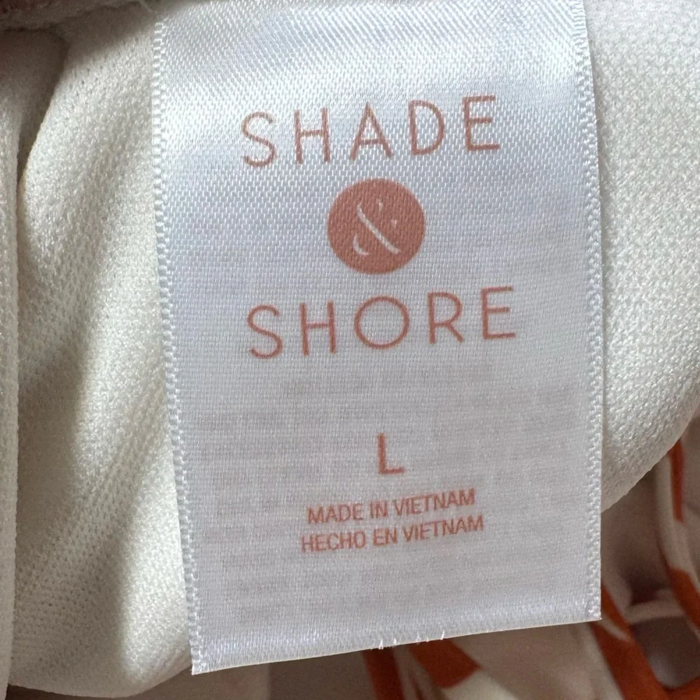 Shade & Shore Tropical Leaf Print One Piece NEW
